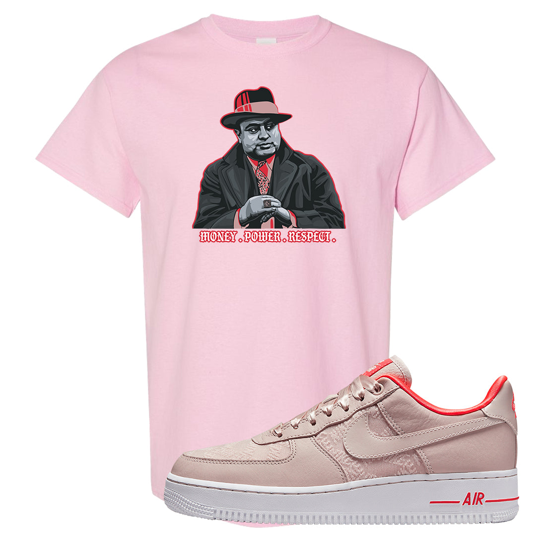 Satin Rose Gold Low AF1s T Shirt | Capone Illustration, Light Pink