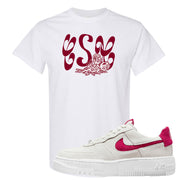 Mystic Hibiscus Pixel AF1s T Shirt | Certified Sneakerhead, White