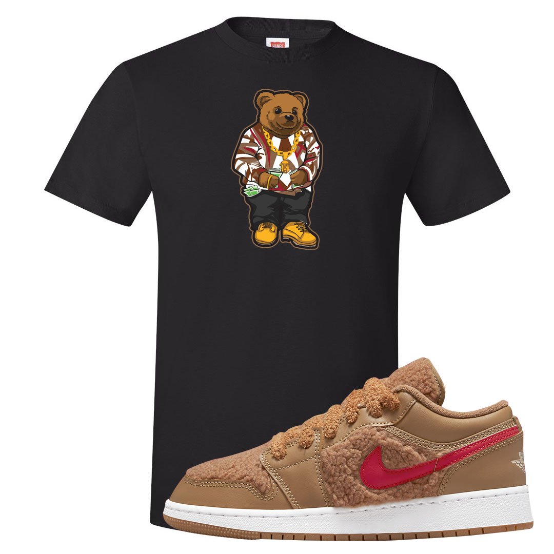 Teddy Bear Low 1s T Shirt | Sweater Bear, Black