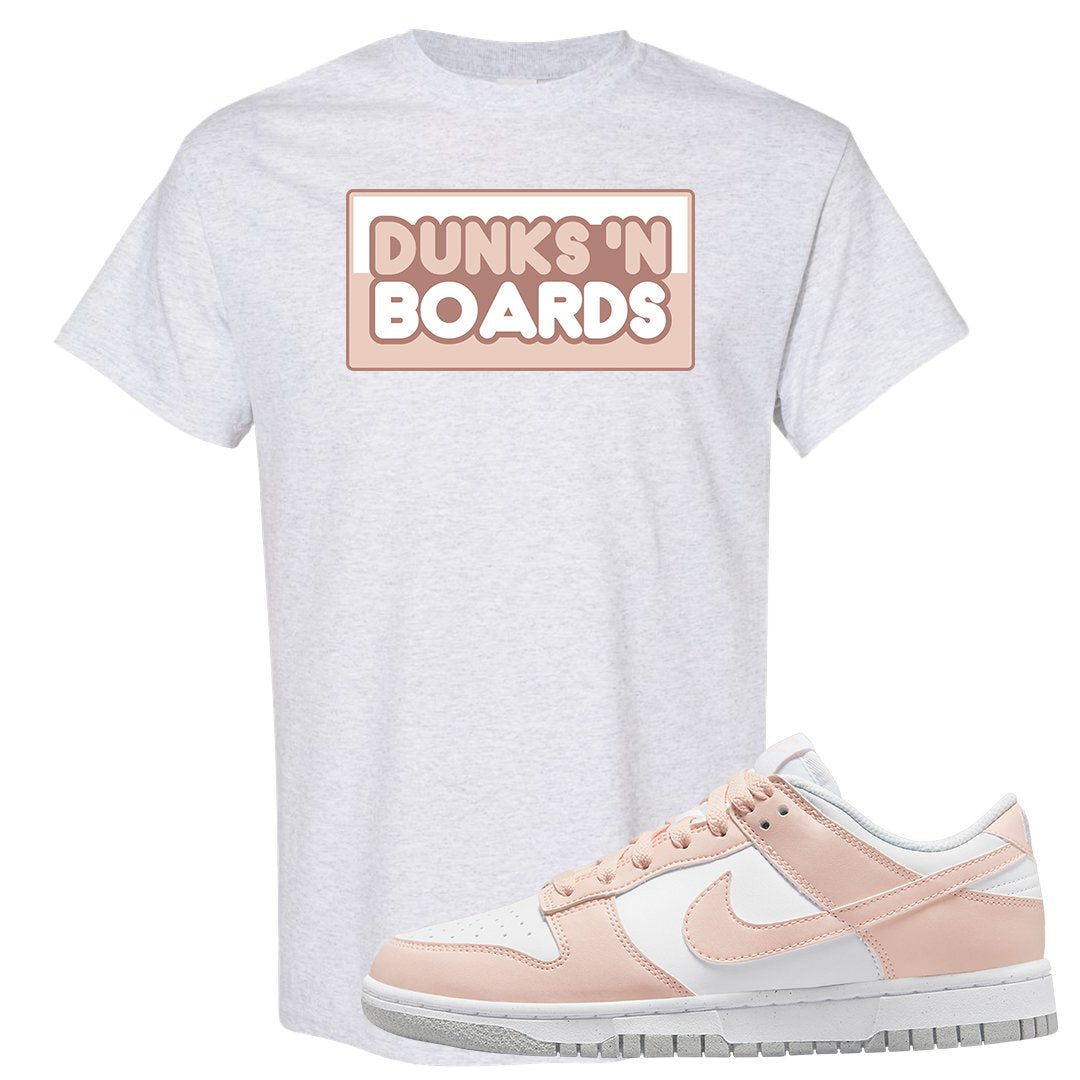 Next Nature Pale Citrus Low Dunks T Shirt | Dunks N Boards, Ash