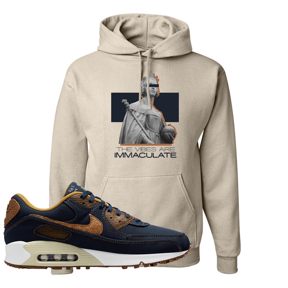 Cork Obsidian 90s Hoodie | The Vibes Are Immaculate, Sand