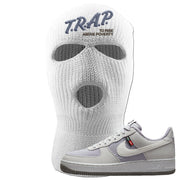 Toasty Low 1s Ski Mask | Trap To Rise Above Poverty, White