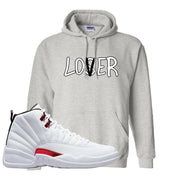 Twist White Red 12s Hoodie | Lover, Ash