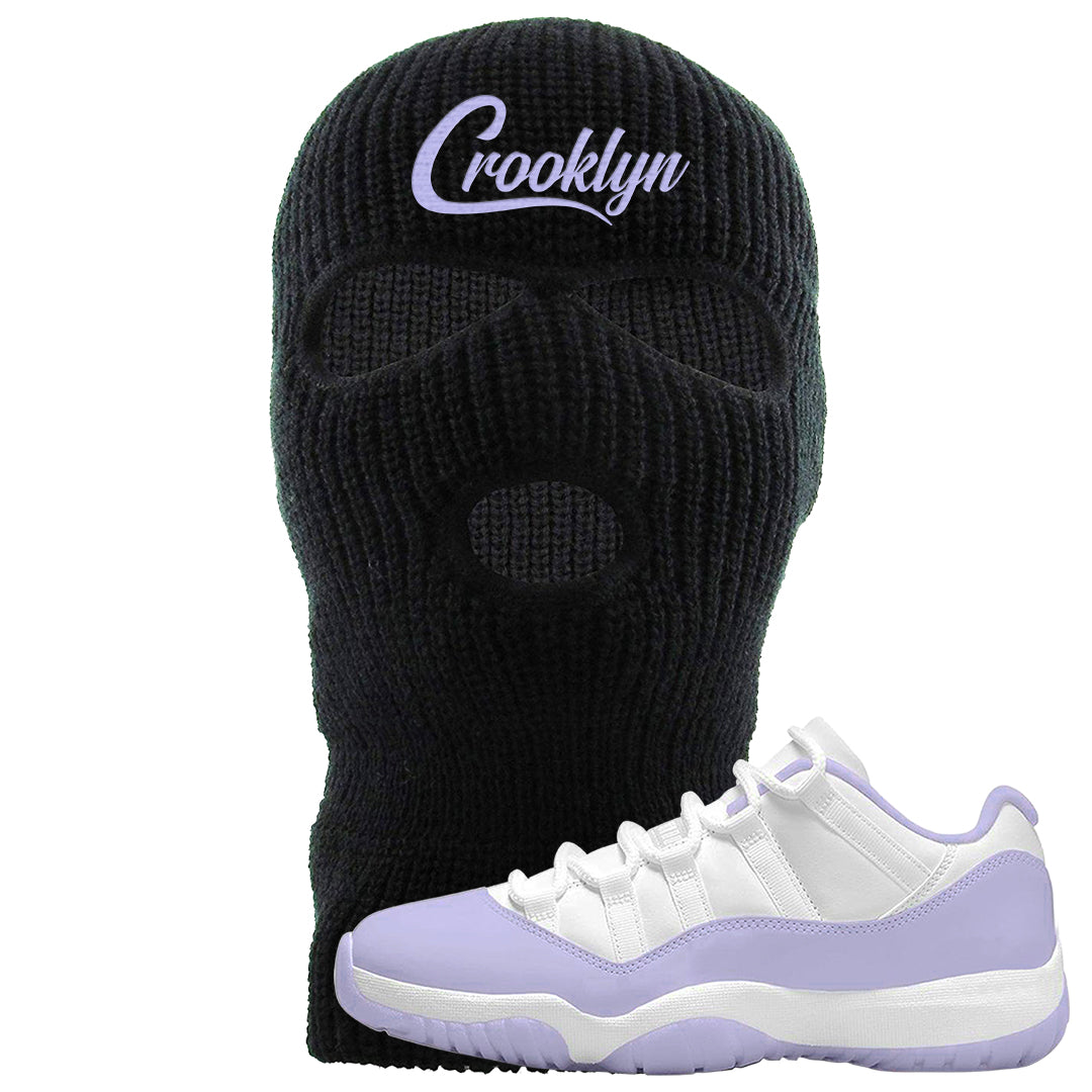 Pure Violet Low 11s Ski Mask | Crooklyn, Black