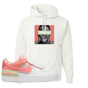 Air Force 1 Low Shadow Magic Ember Hoodie | Thupreme, White