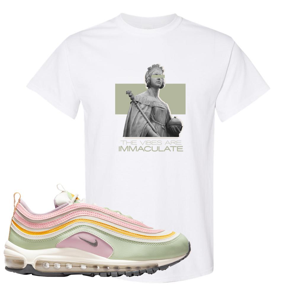 Pastel 97s T Shirt | The Vibes Are Immaculate, White