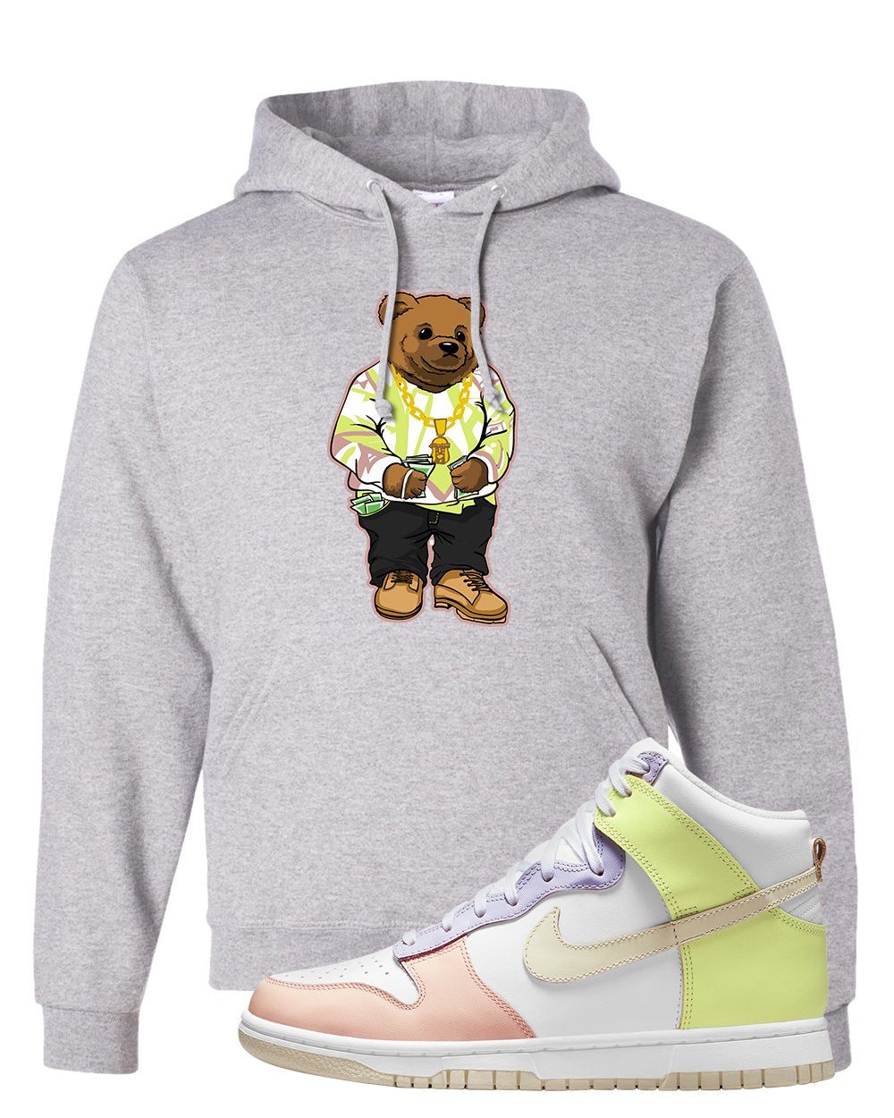 Cashmere High Dunks Hoodie | Sweater Bear, Ash