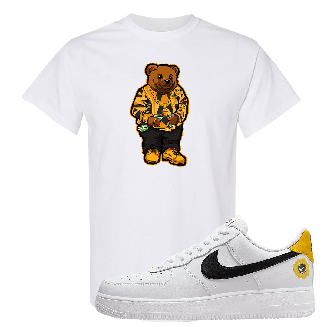Have A Nice Day AF1s T Shirt | Sweater Bear, White