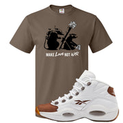 Mocha Question Mids T Shirt | Army Rats, Chocolate