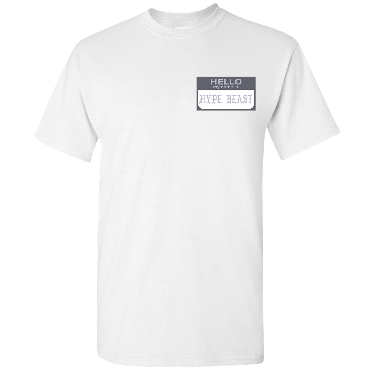 Analog 700s T Shirt | Hello My Name Is Hype Beast Pablo, White