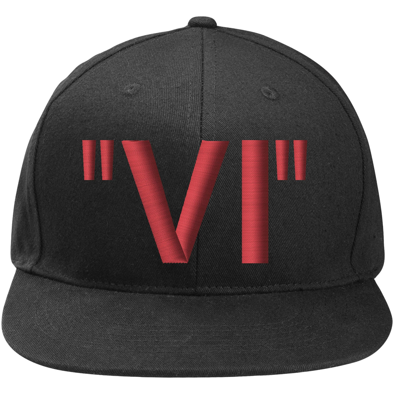 Infrared 6s Snapback Hat | VI, Black