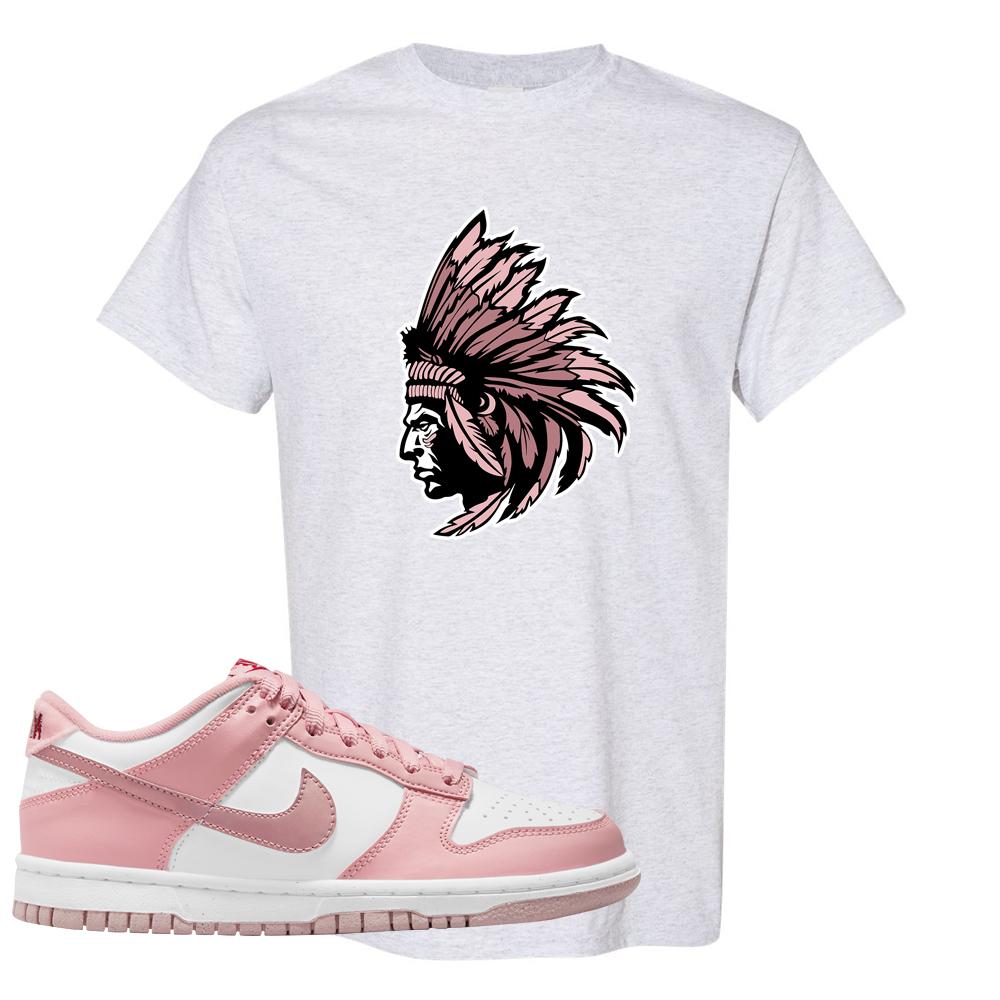 Pink Velvet Low Dunks T Shirt | Indian Chief, Ash