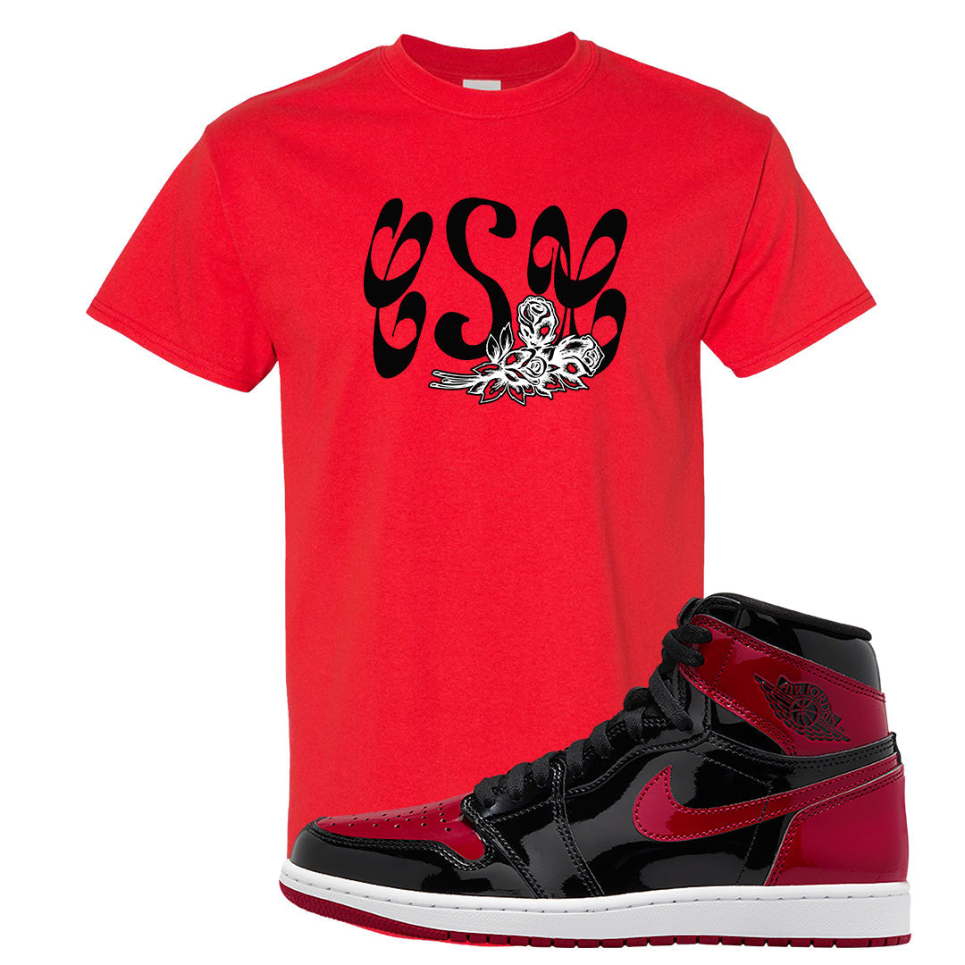 Patent Bred 1s T Shirt | Certified Sneakerhead, Red