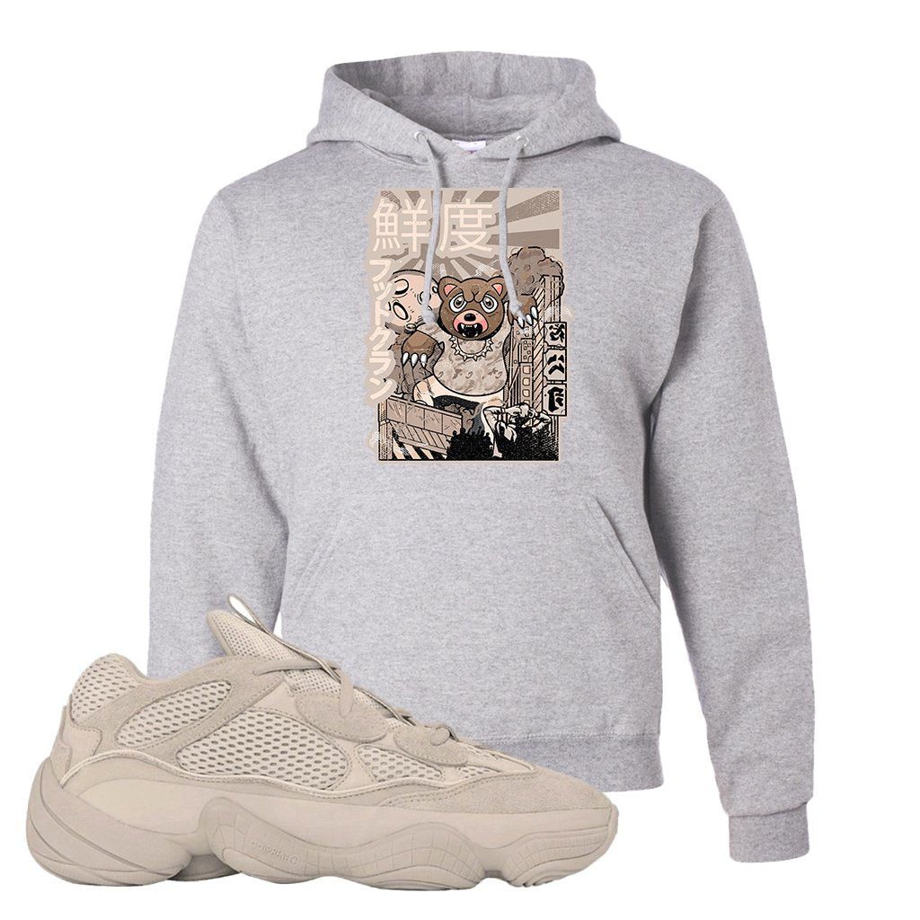 Yeezy 500 Taupe Light Hoodie | Attack Of The Bear, Ash