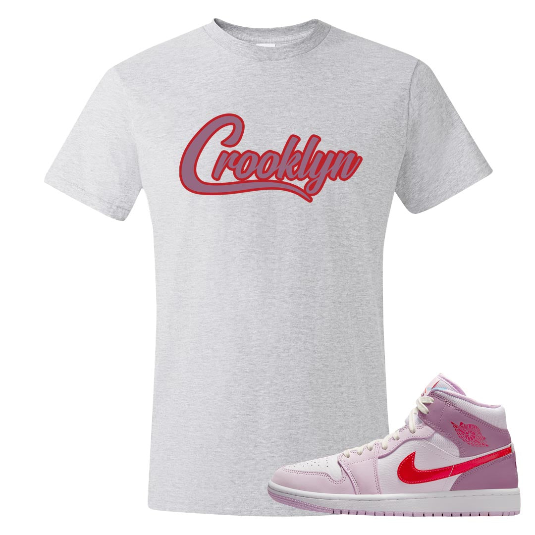 Valentine's Day Mid 1s T Shirt | Crooklyn, Ash