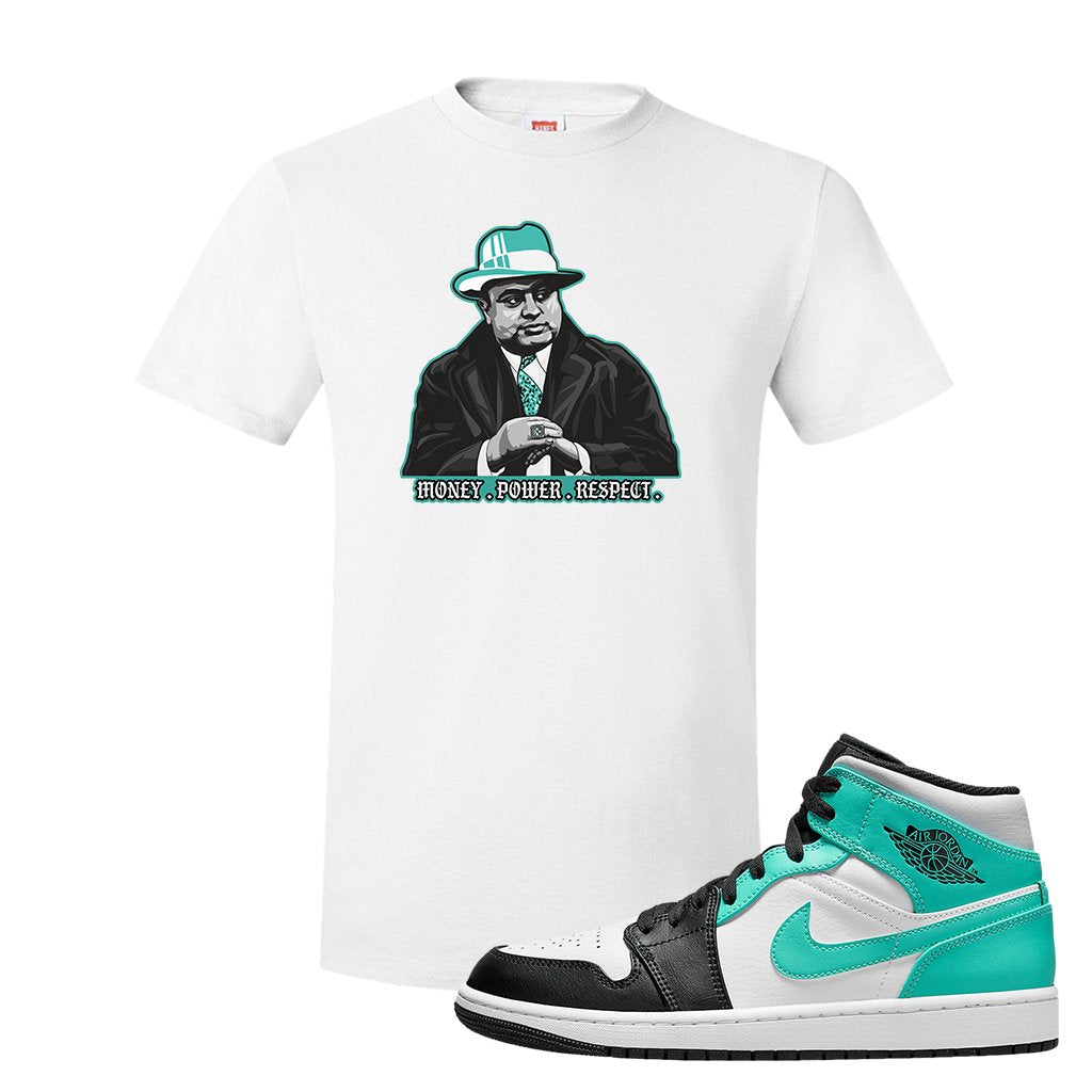 Air Jordan 1 Mid Tropical Twist T Shirt | Capone Illustration, White