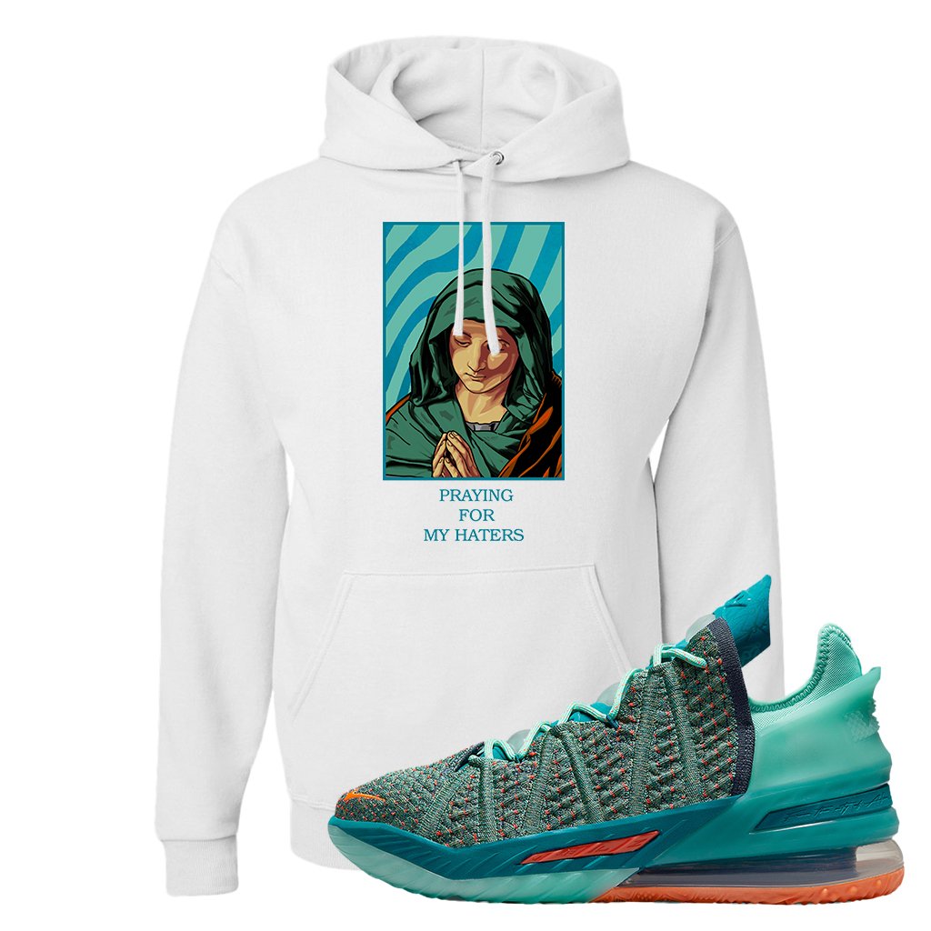 Lebron 18 We Are Family Hoodie | God Told Me, White