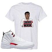 Twist White Red 12s T Shirt | El Chapo Illustration, Ash