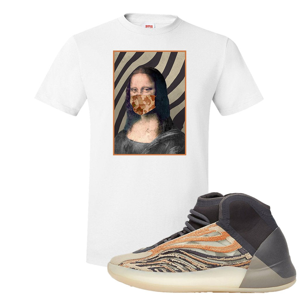 Yeezy Quantum Flash Orange T Shirt | Mona Lisa Mask, White