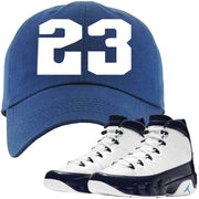 Match your pair of Jordan 9 UNC Blue Pearl All Star sneakers with this Jordan 9 UNC sneaker matching dad hat