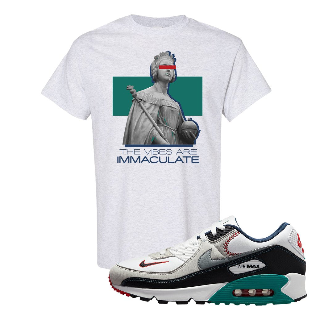 Air Max 90 Backward Cap T Shirt | The Vibes Are Immaculate, Ash