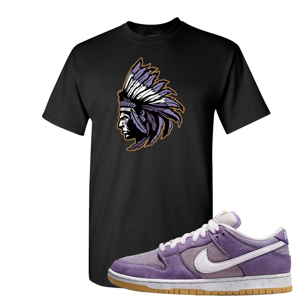 Unbleached Purple Lows T Shirt | Indian Chief, Black