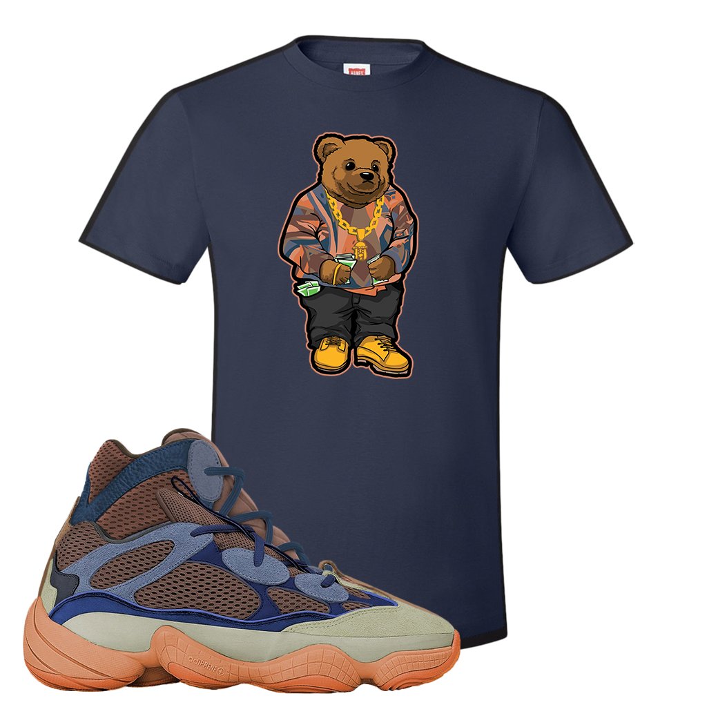 Yeezy 500 High Tactile T Shirt | Sweater Bear, Navy Blue