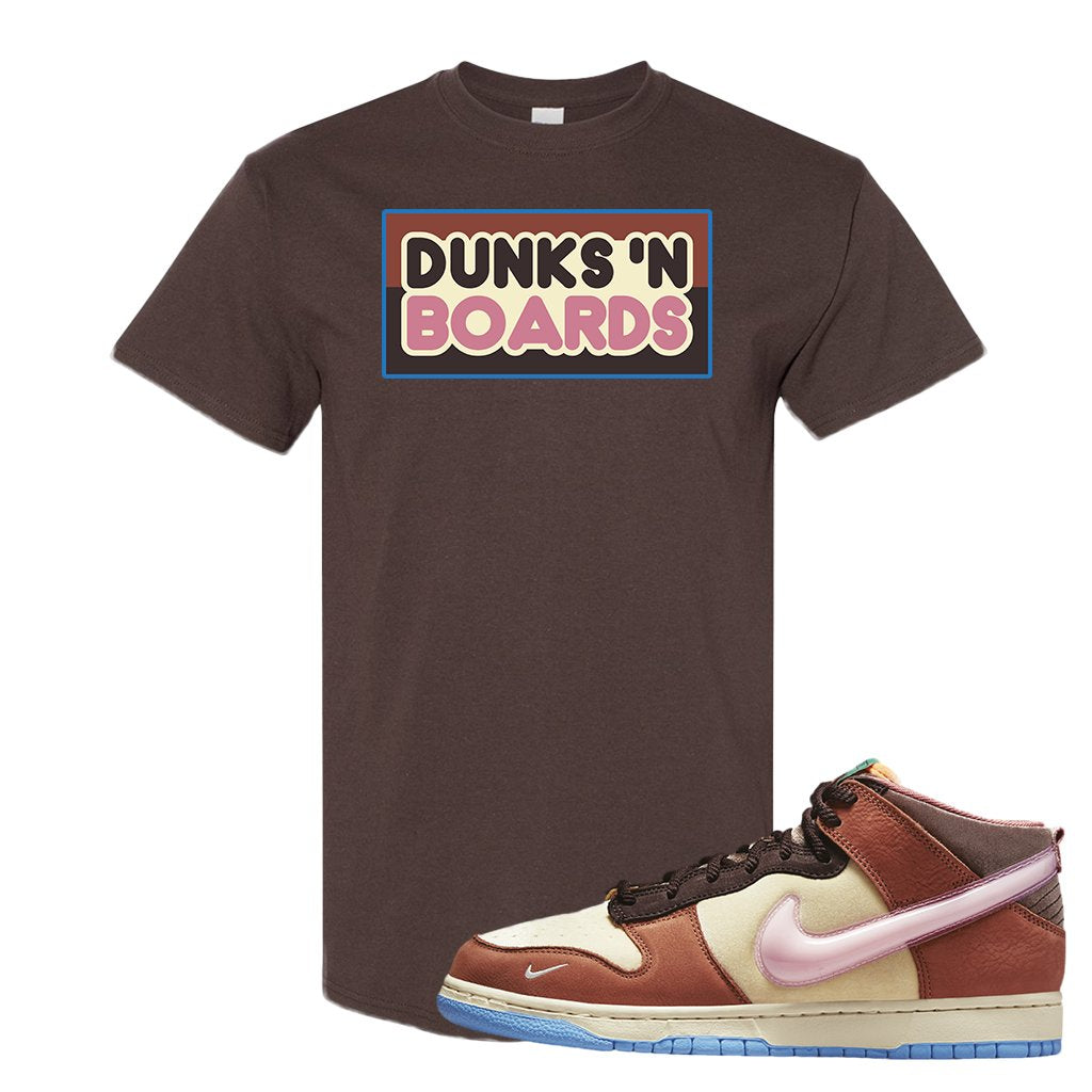 Chocolate Milk Mid Dunks T Shirt | Dunks N Boards, Chocolate