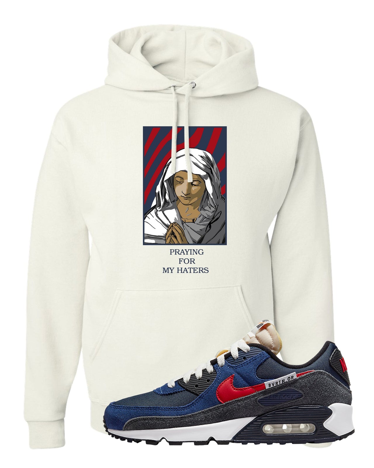 AMRC 90s Hoodie | God Told Me, White