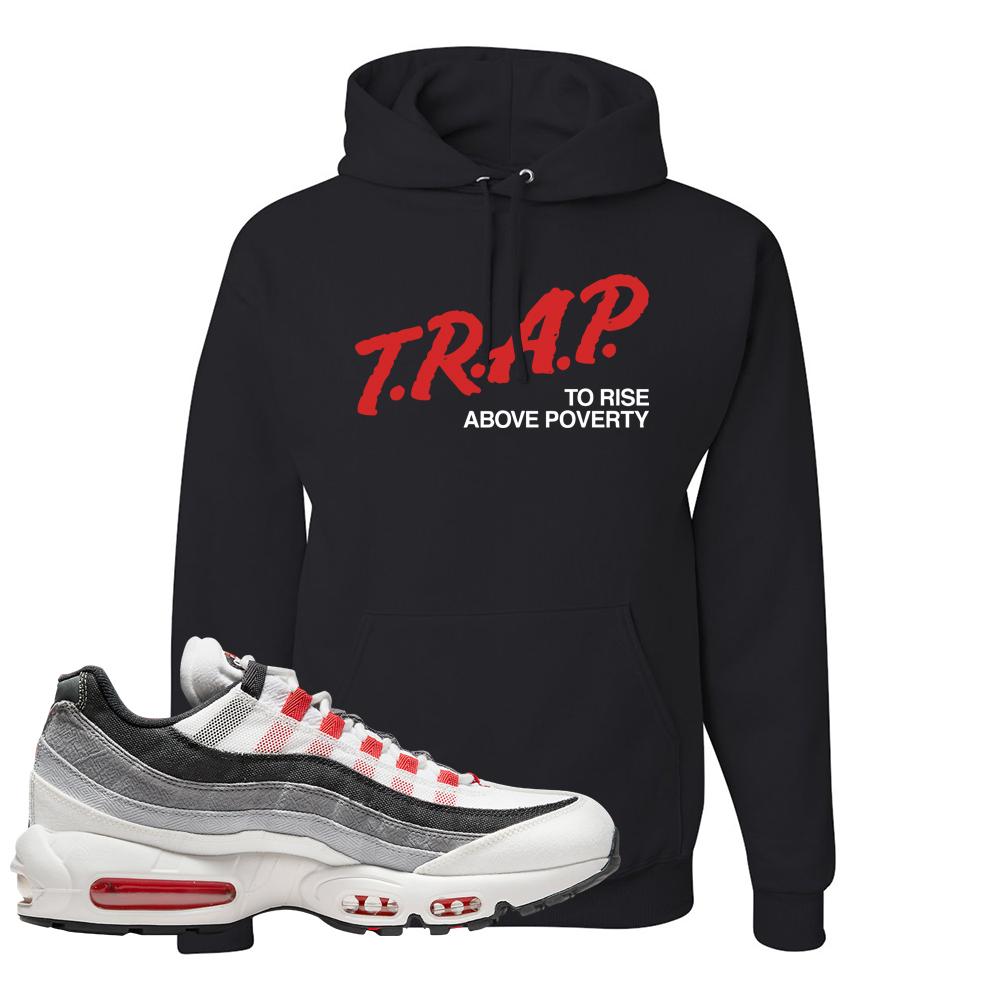 Comet 95s Hoodie | Trap To Rise Above Poverty, Black