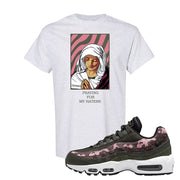 Olive Pink Camo 95s T Shirt | God Told Me, Ash