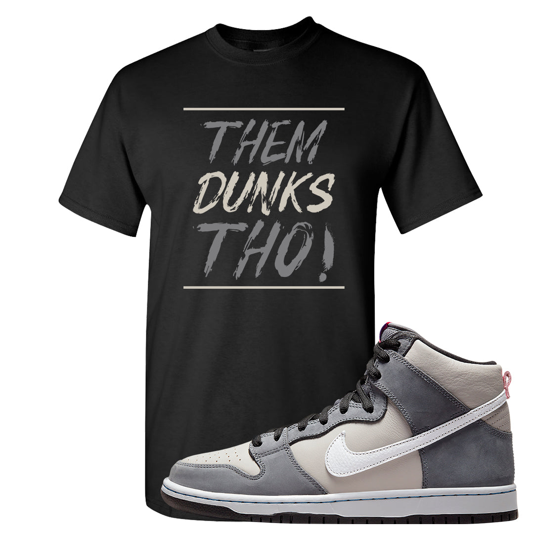 Medium Grey High Dunks T Shirt | Them Dunks Tho, Black