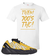MNVN Honey Flux 700s T Shirt | Them 700's Tho, White