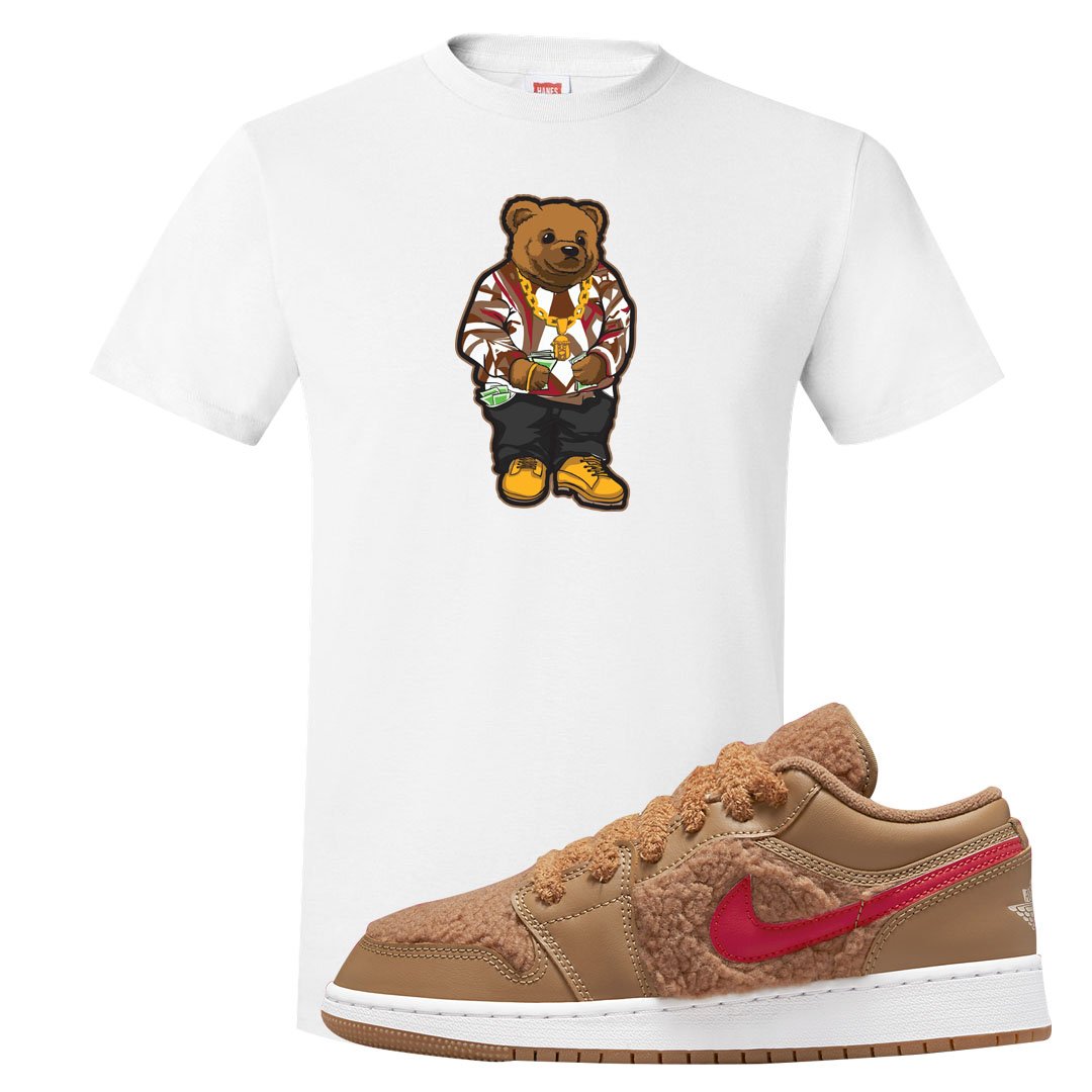 Teddy Bear Low 1s T Shirt | Sweater Bear, White