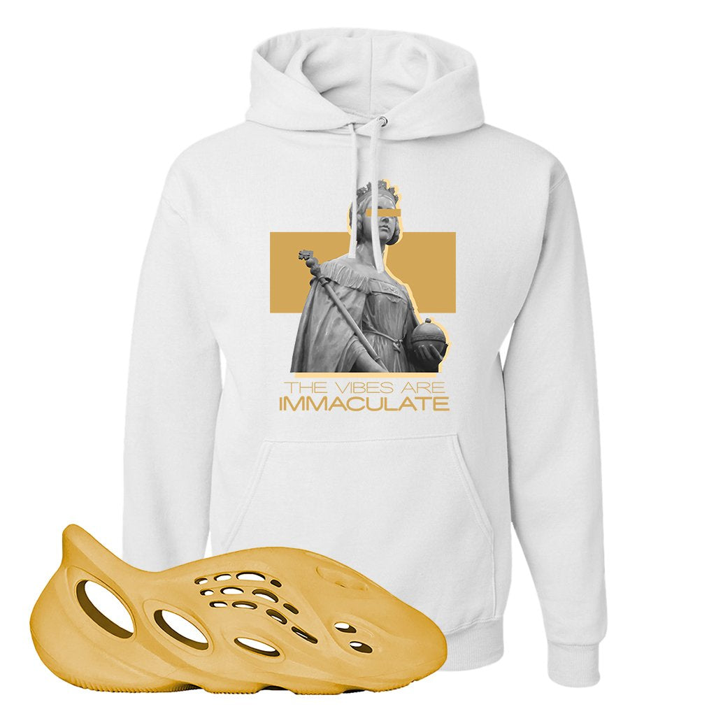 Yeezy Foam Runner Ochre Hoodie | The Vibes Are Immaculate, White