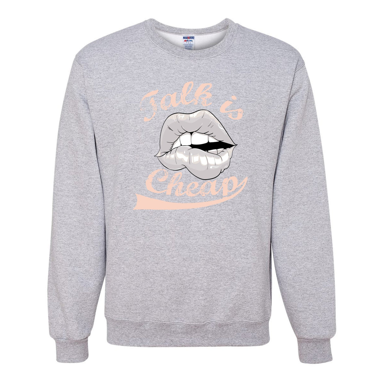 True Form v2 350s Crewneck Sweater | Talking Lips, Heathered Light Gray