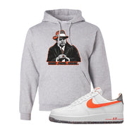 Air Force 1 Low Crimson Grind Rubber Hoodie | Capone Illustration, Ash