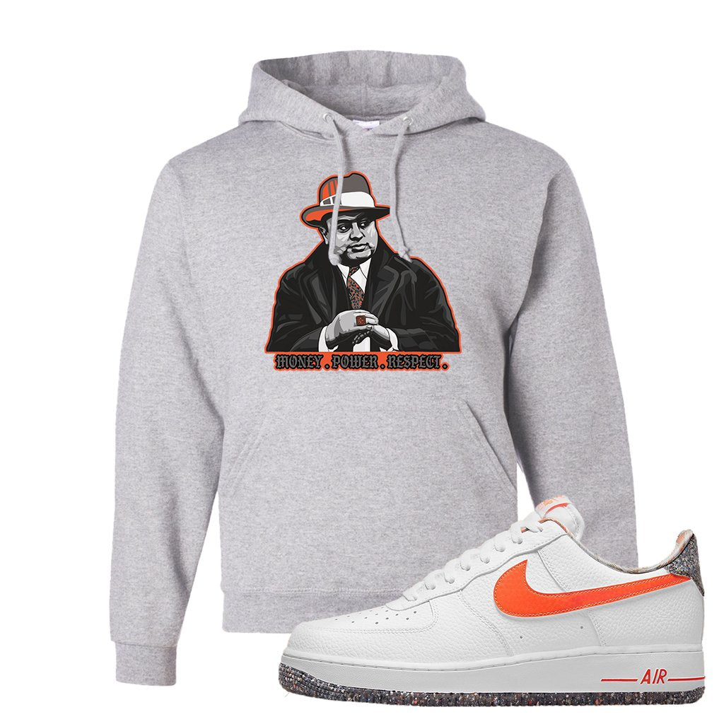 Air Force 1 Low Crimson Grind Rubber Hoodie | Capone Illustration, Ash