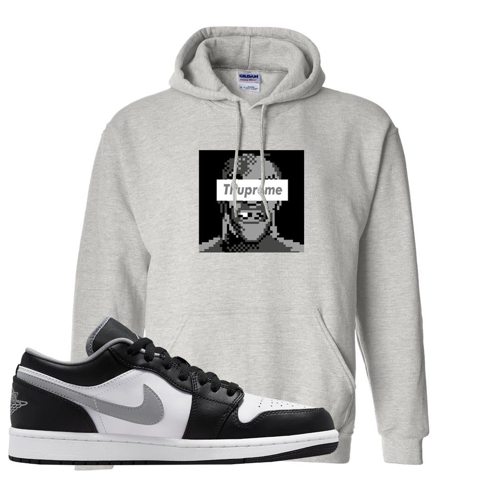 Air Jordan 1 Low Black Medium Grey Hoodie | Thupreme, Ash