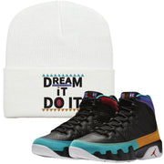 Shop sneaker matching clothing to match your pair of Jordan 9 Dream It Do It Sneakers. This Jordan 9 Dream It Do It sneaker matching item will perfectly match the Dream It Do It 9s.