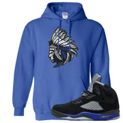 Racer Blue 5s Hoodie | Indian Chief, Royal