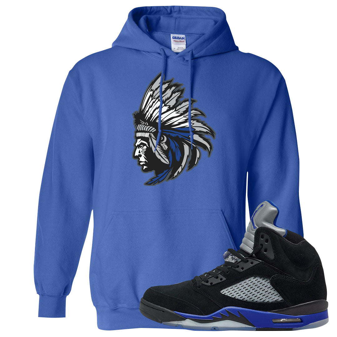 Racer Blue 5s Hoodie | Indian Chief, Royal