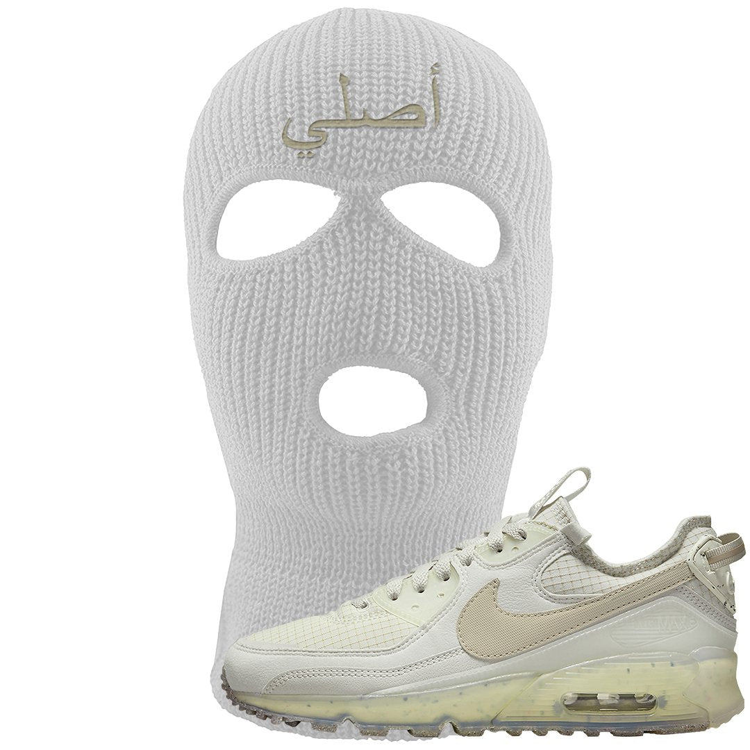 Terrascape Light Bone 90s Ski Mask | Original Arabic, White