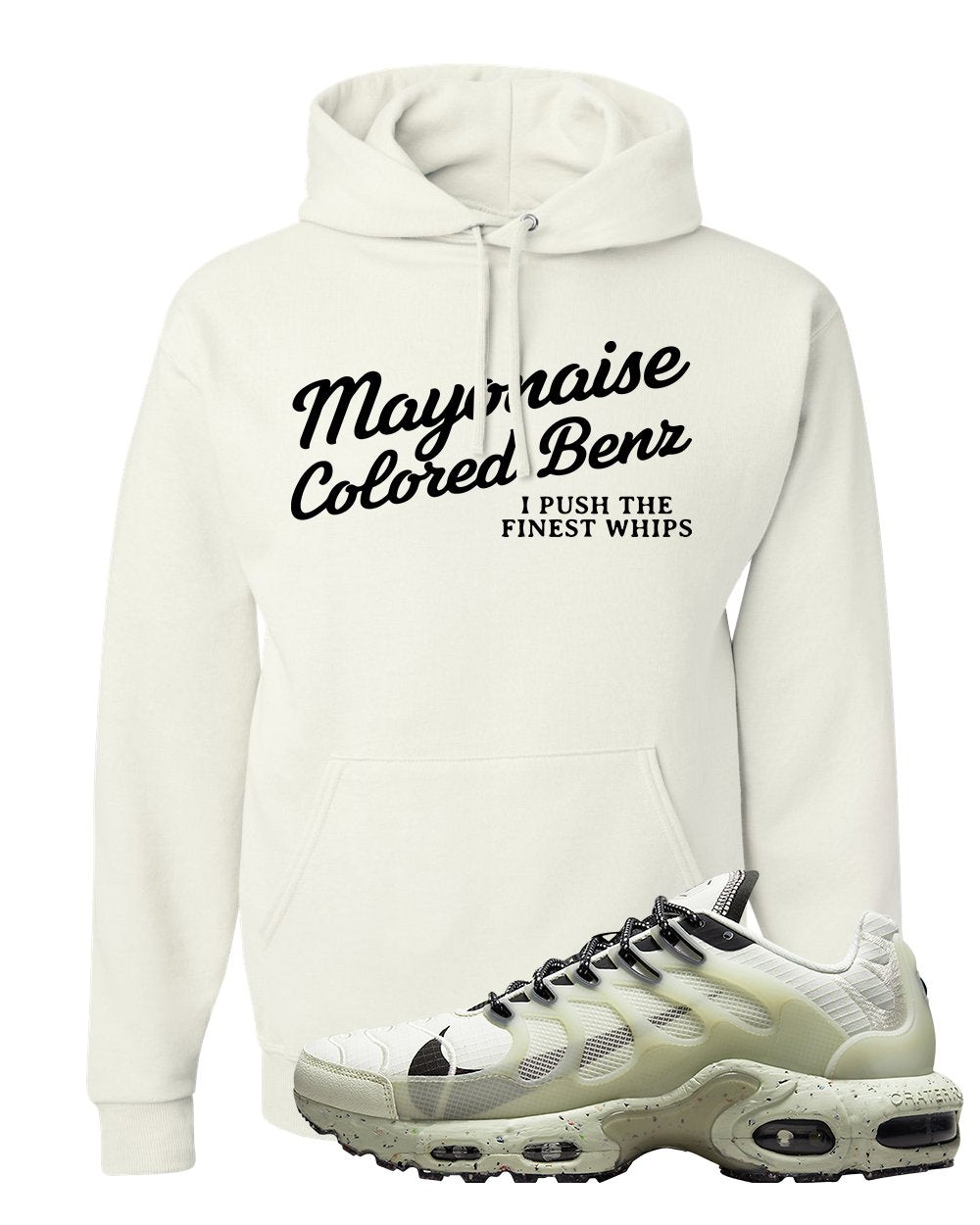 Terrascape Light Bone Pluses Hoodie | Mayonaise Colored Benz, White
