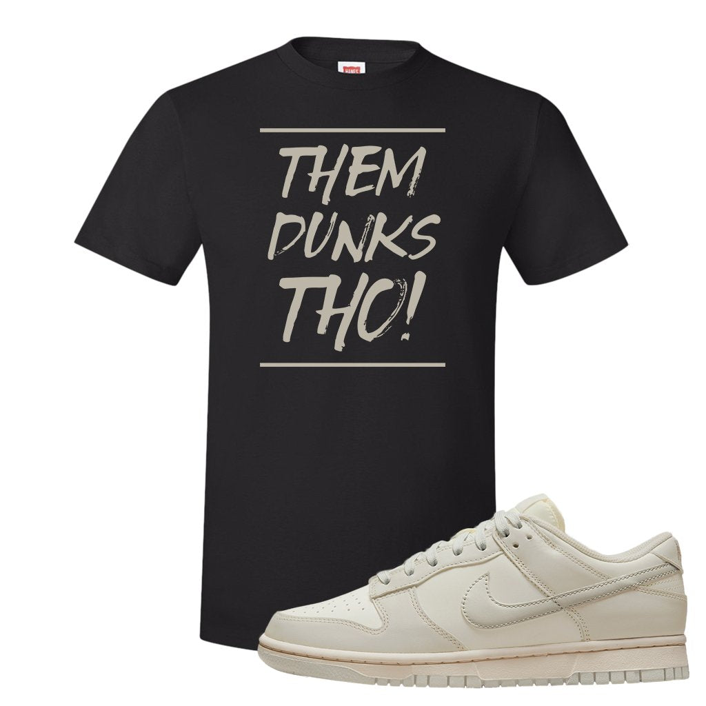 SB Dunk Low Light Bone T Shirt | Them Dunks Tho, Black