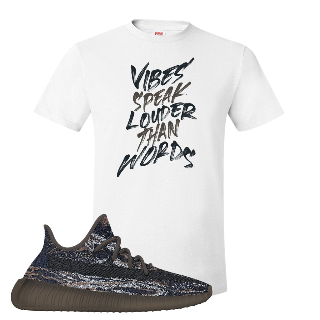 MX Rock 350s v2 T Shirt | Vibes Speak Louder Than Words, White