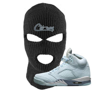 Blue Bird 5s Ski Mask | Chiraq, Black