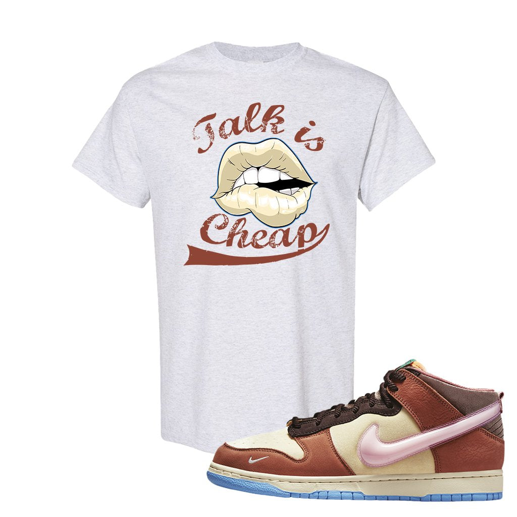 Chocolate Milk Mid Dunks T Shirt | Talk Lips, Ash