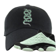 Single's Day Low 13s Dad Hat | Coiled Snake, Black