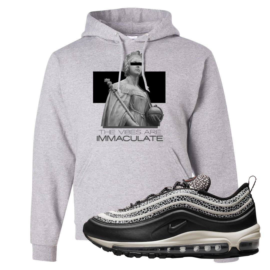 Safari Black 97s Hoodie | The Vibes Are Immaculate, Ash